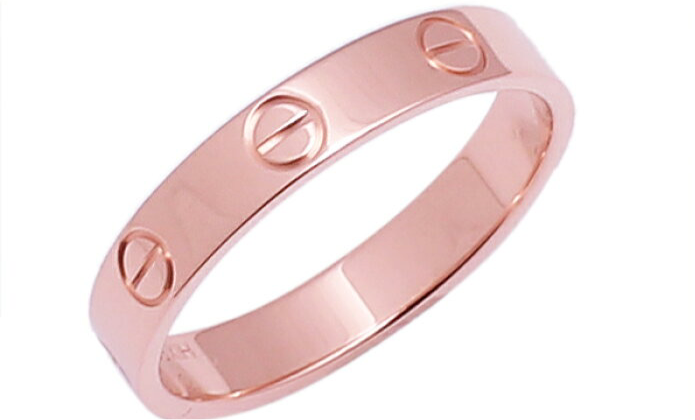 Cartier Mini/ Wedding Love Ring 18KT Rose Gold #55/ 7