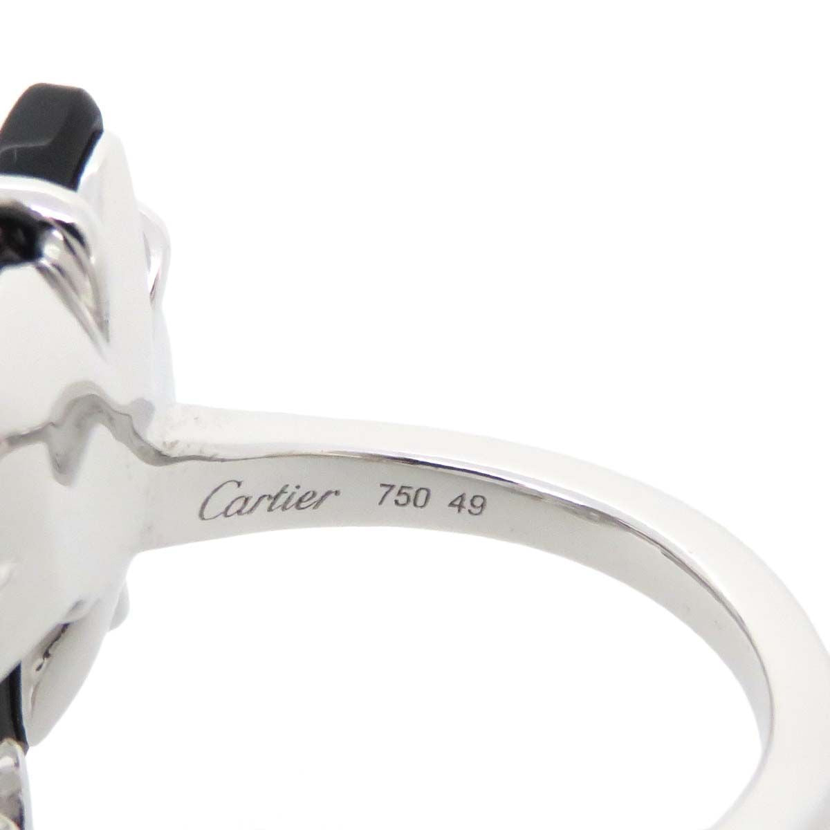 Cartier Caresse D’Orchidees Diamond Onyx White Gild Ring 5