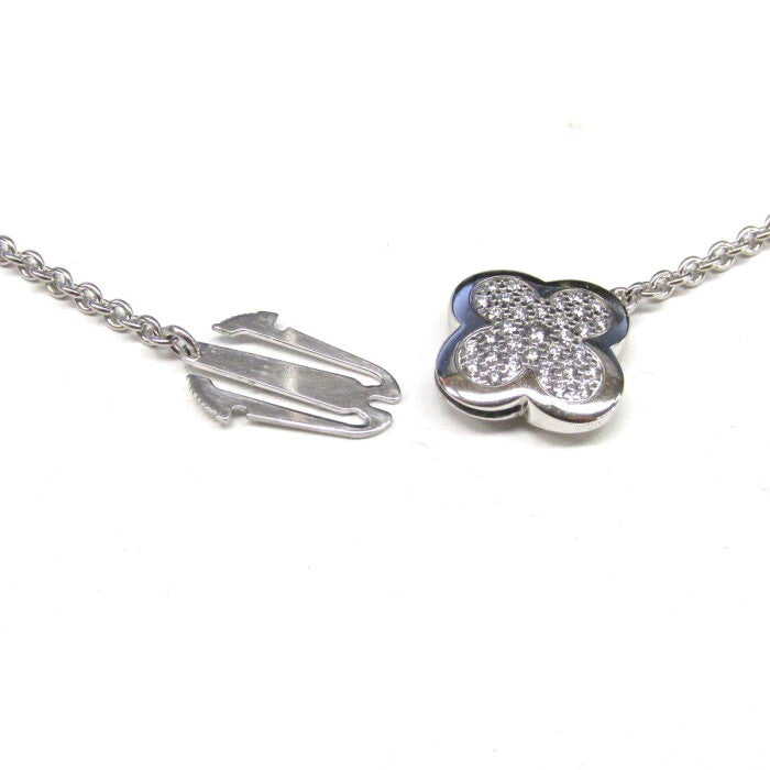 Van Cleef & Arpels Diamond Paved Pure Alhambra 16 Motif Long Necklace