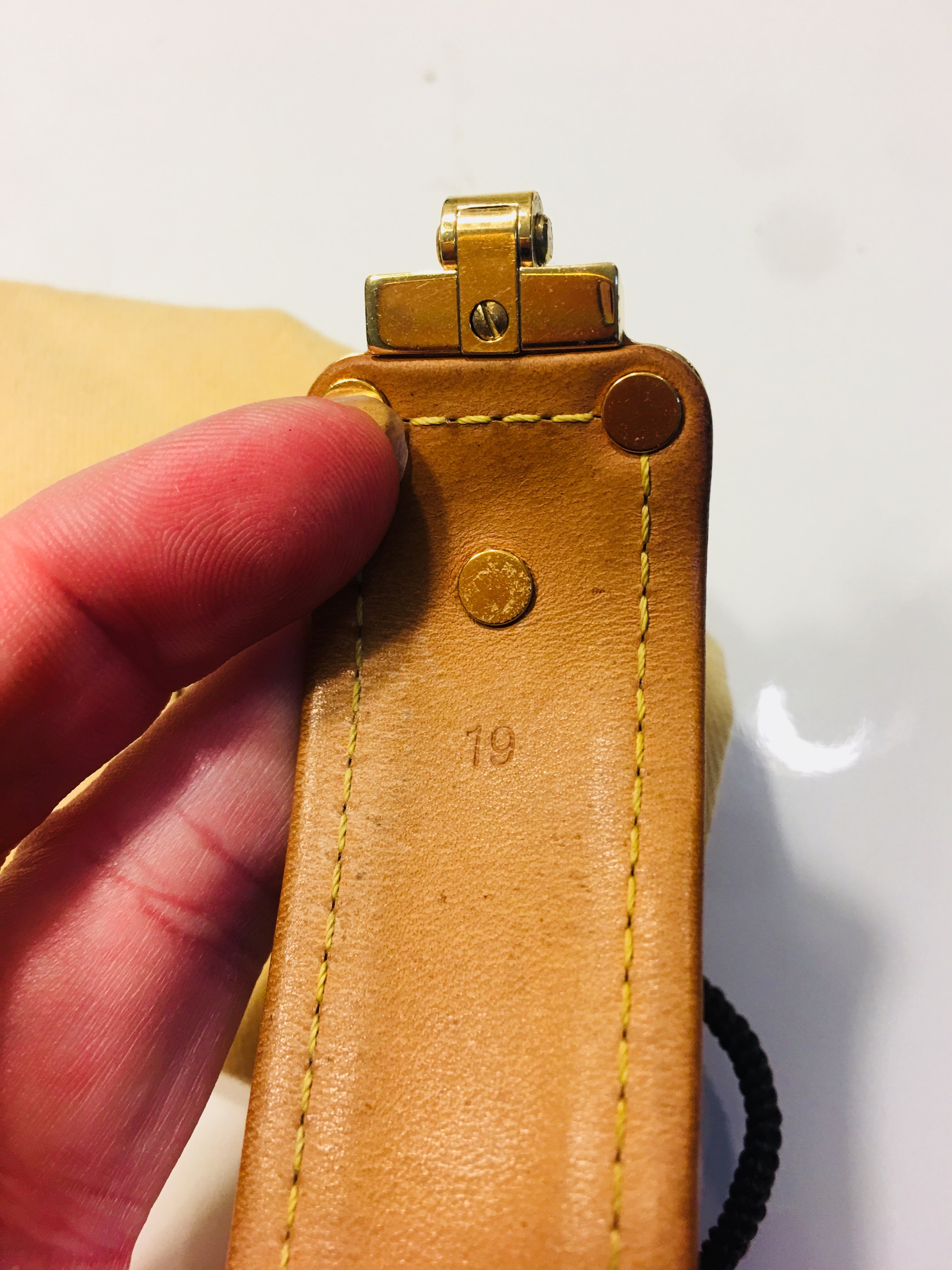 Louis Vuitton Save It Monogram Leather Bracelet