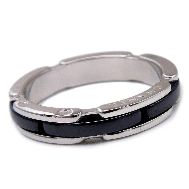 CHANEL Ultra 18KT Gold & Black Ceramic Ring