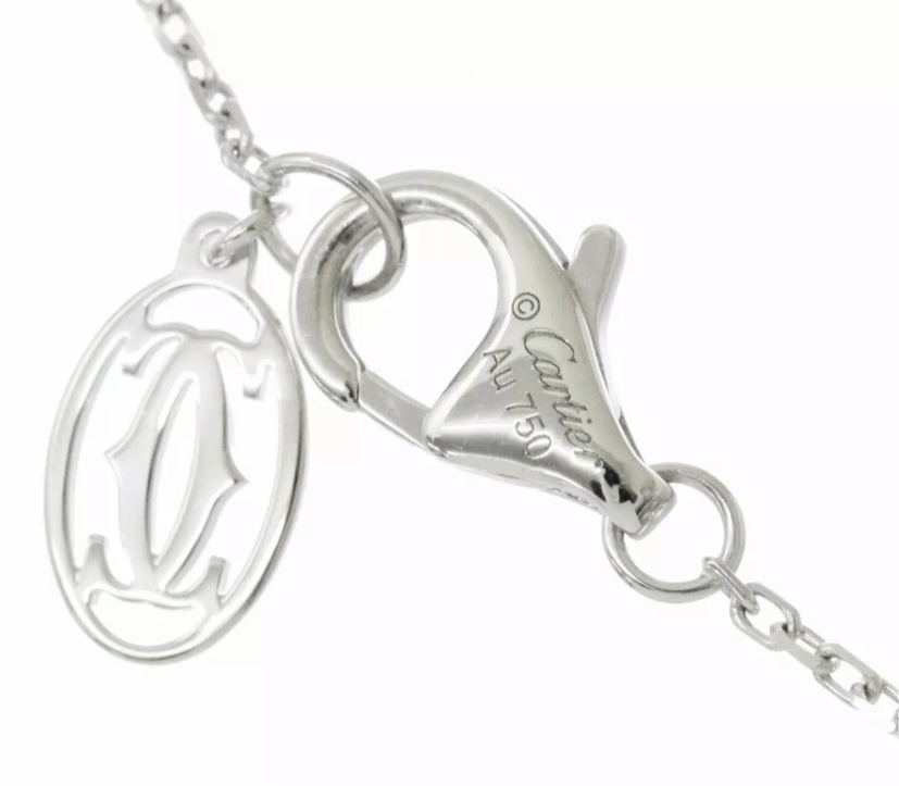 Cartier C de Cartier Diamond 18KT White Gold Necklace