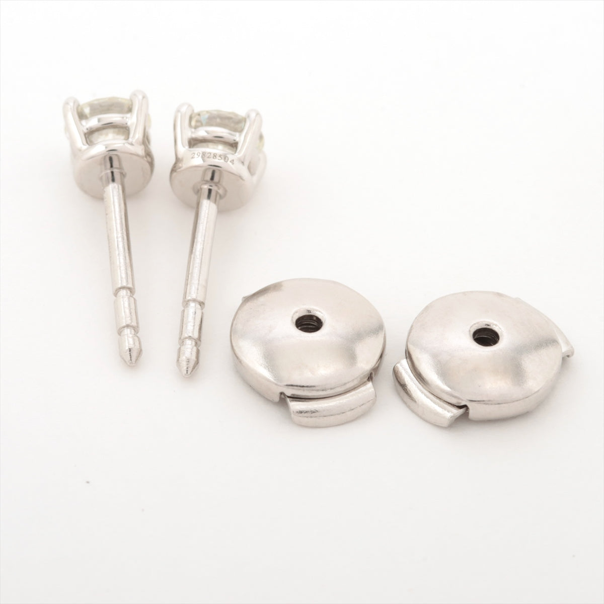 Tiffany & Co. 0.56cts Diamond Solitaire Platinum Ear Studs