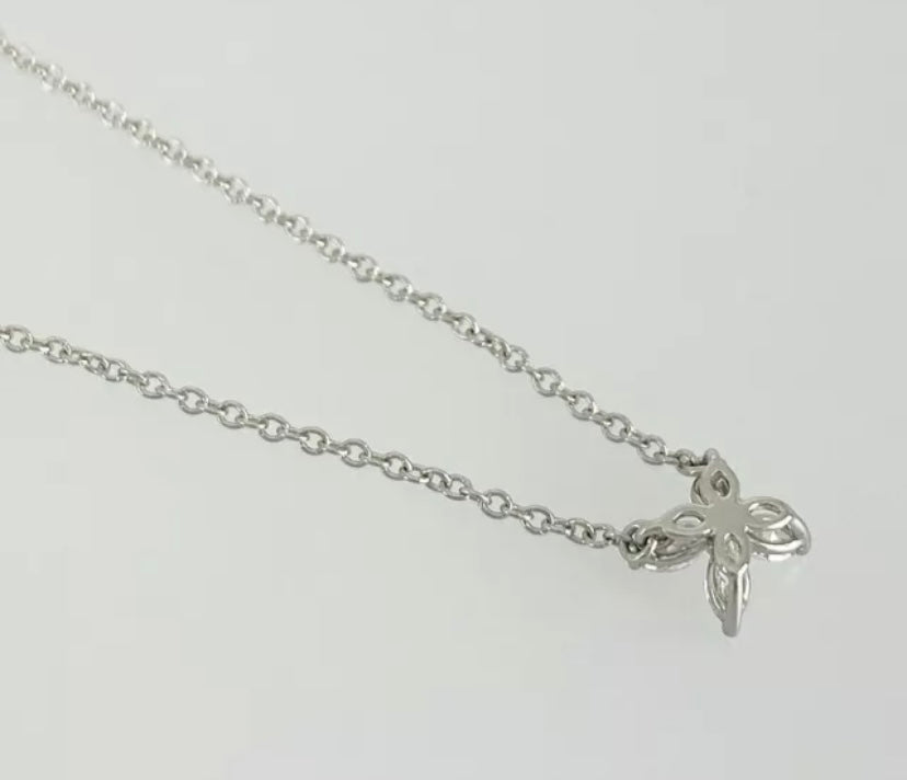 Tiffany & Co. Diamond Pt950 Platinum Mini Victoria Necklace