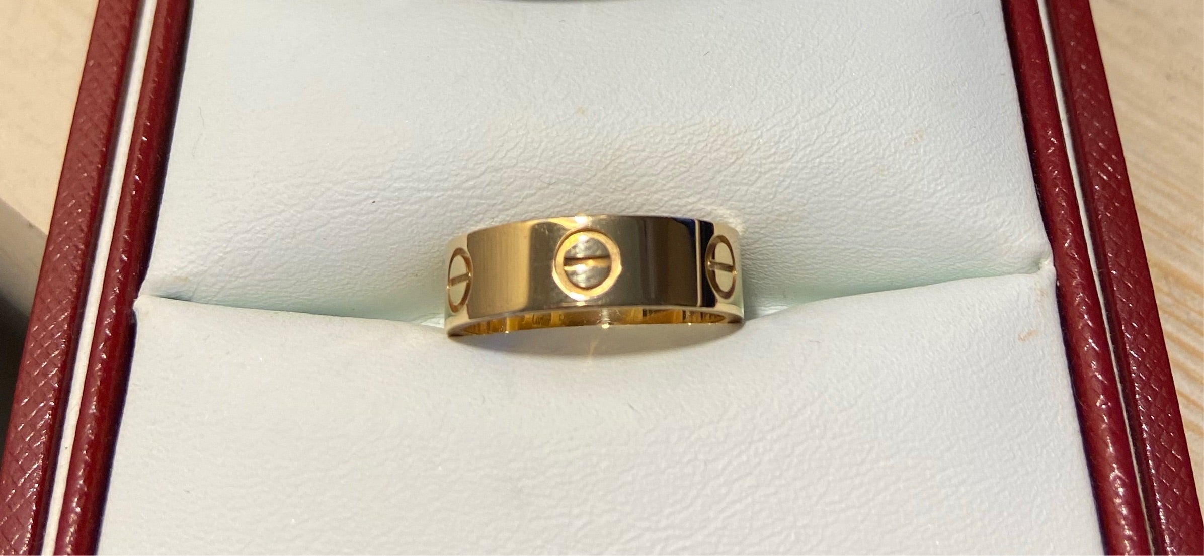 Cartier 18KT Yellow Gold Love Ring Size 57/ US 7.75