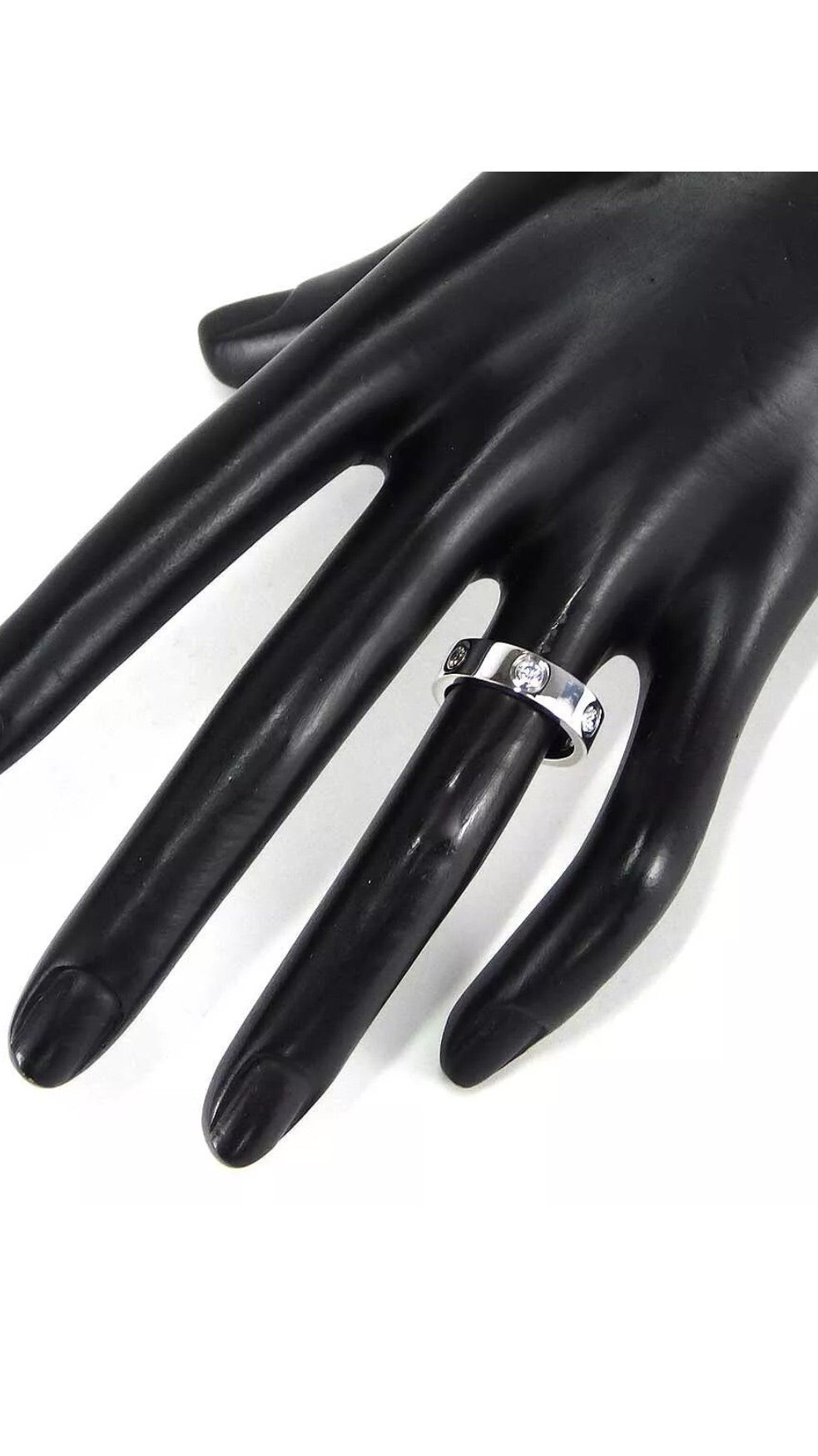 Cartier Full 6 Diamond Love Ring Sz 5.25