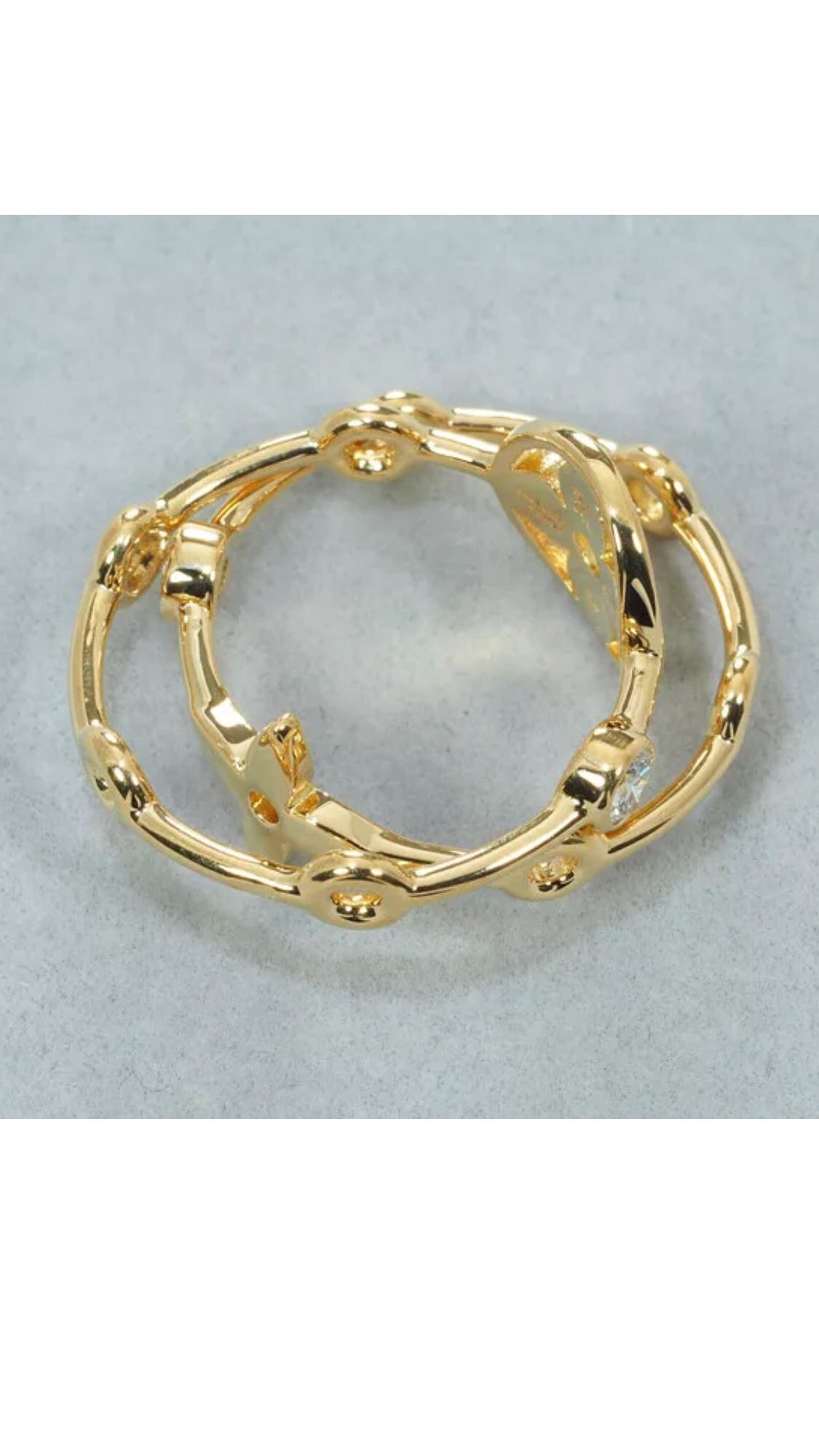 Louis Vuitton Diamond 18KT Gold Monogram Flower Berg Ring