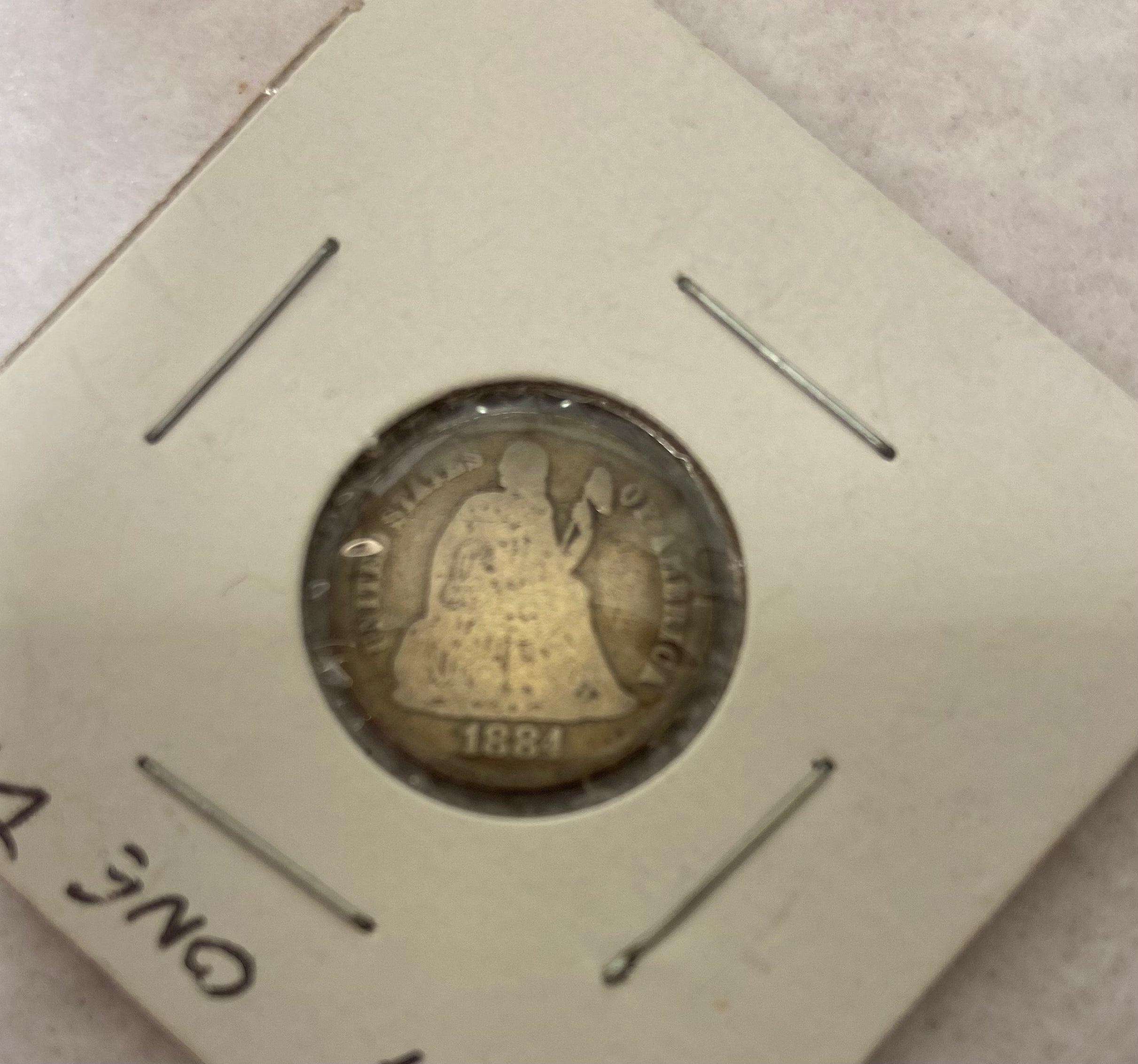 Rare 1884 Silver Seated Liberty Dime Philadelphia Mint Misc
