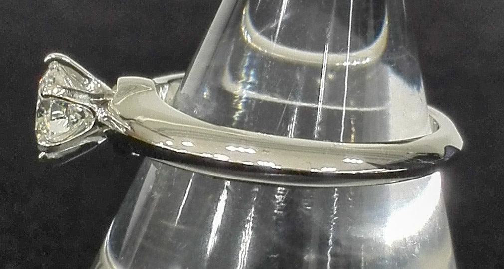 Tiffany & Co. Diamond .57ct Solitaire Platinum Pt950 Engagement/ Wedding Ring Size 5