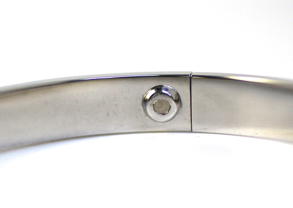 Cartier 18KT White Gold Love Bracelet Size 17