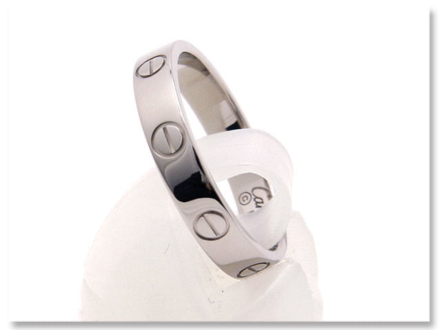 Cartier Mini Wedding Love Ring 18KT White Gold #55