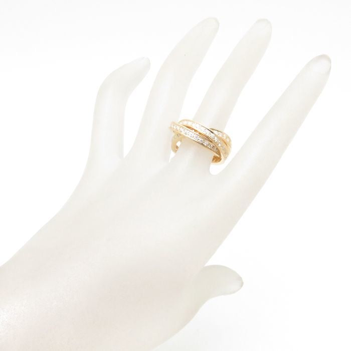 Cartier Diamond 18KT Yellow Gold Trinity Rolling Ring
