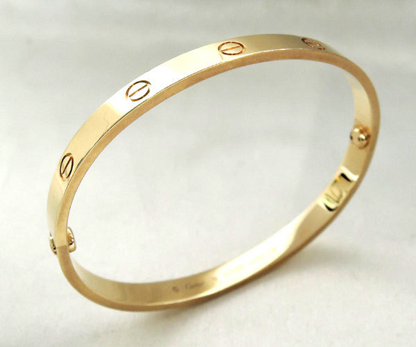 Cartier 18KT Yellow Gold Love Bracelet Size #19 w\Certificate