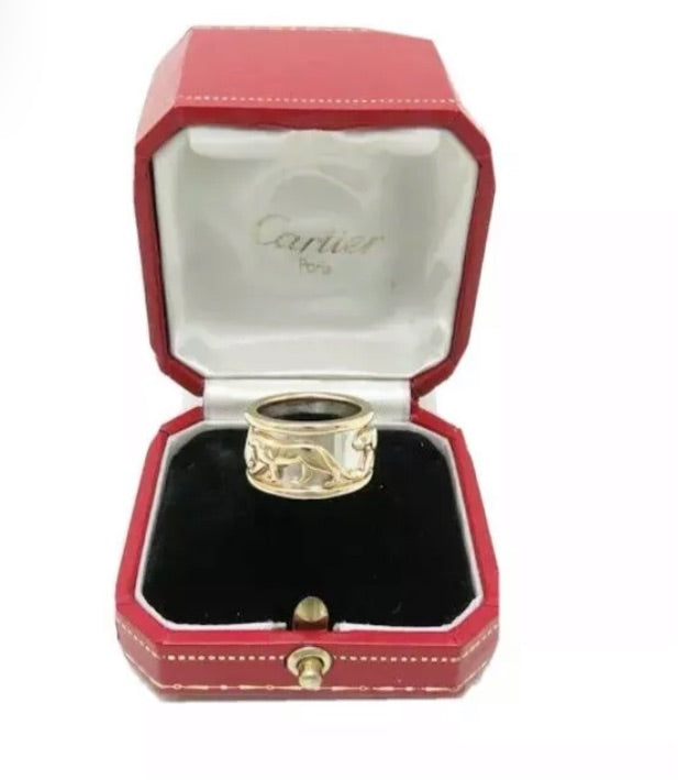 Cartier Walking Panthere 18KT Yellow & White Gold Ring
