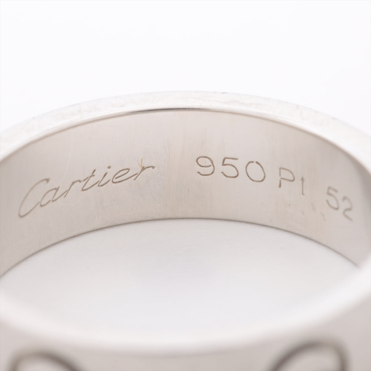 Cartier Platinum Love Ring Size 52/ 6