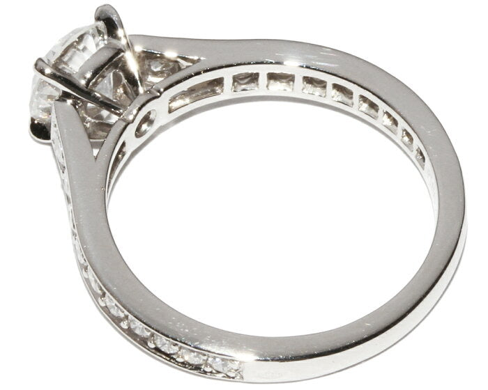Cartier PT950 0.85ct Diamond Engagement Wedding Ring VVS2