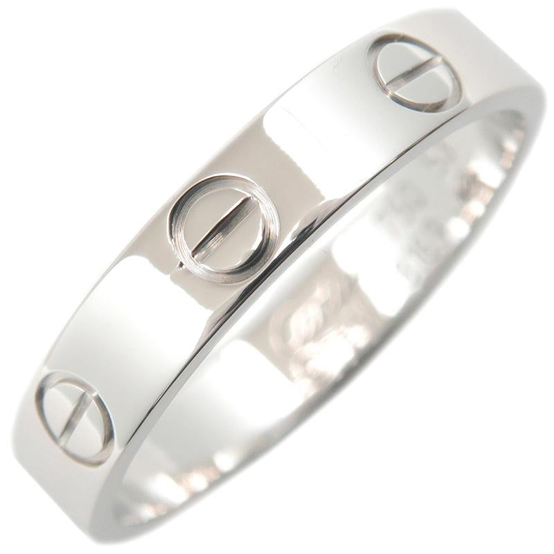 Cartier Mini Wedding Love Ring 18KT White Gold #53/ US 6 1/4
