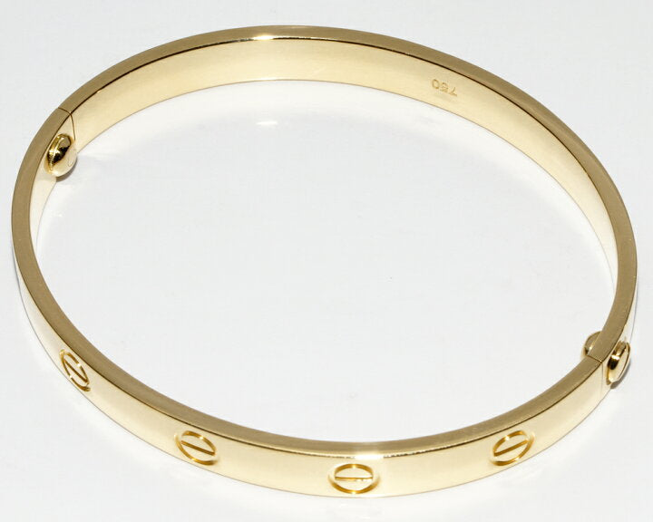 Cartier 18KT Yellow Gold Love Bracelet Size 17 w/ Cert