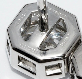 Tiffany & Co. 2.08ct Diamond Lucida G/ VVS2 Platinum Earstuds