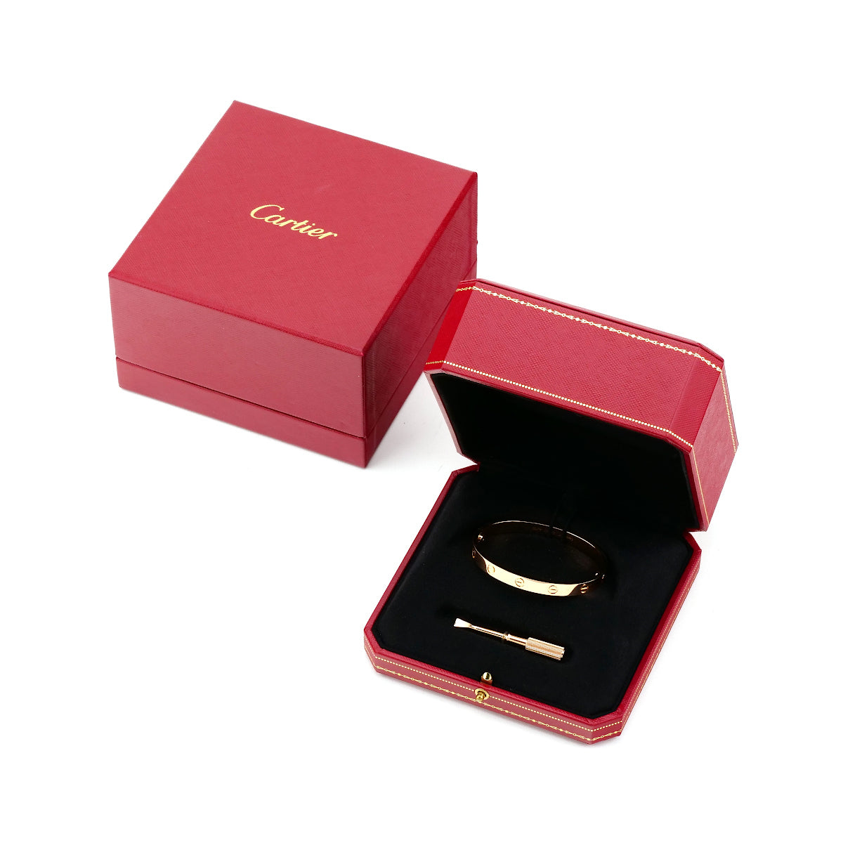 Cartier 18KT Rose Gold Love Bracelet Size 17