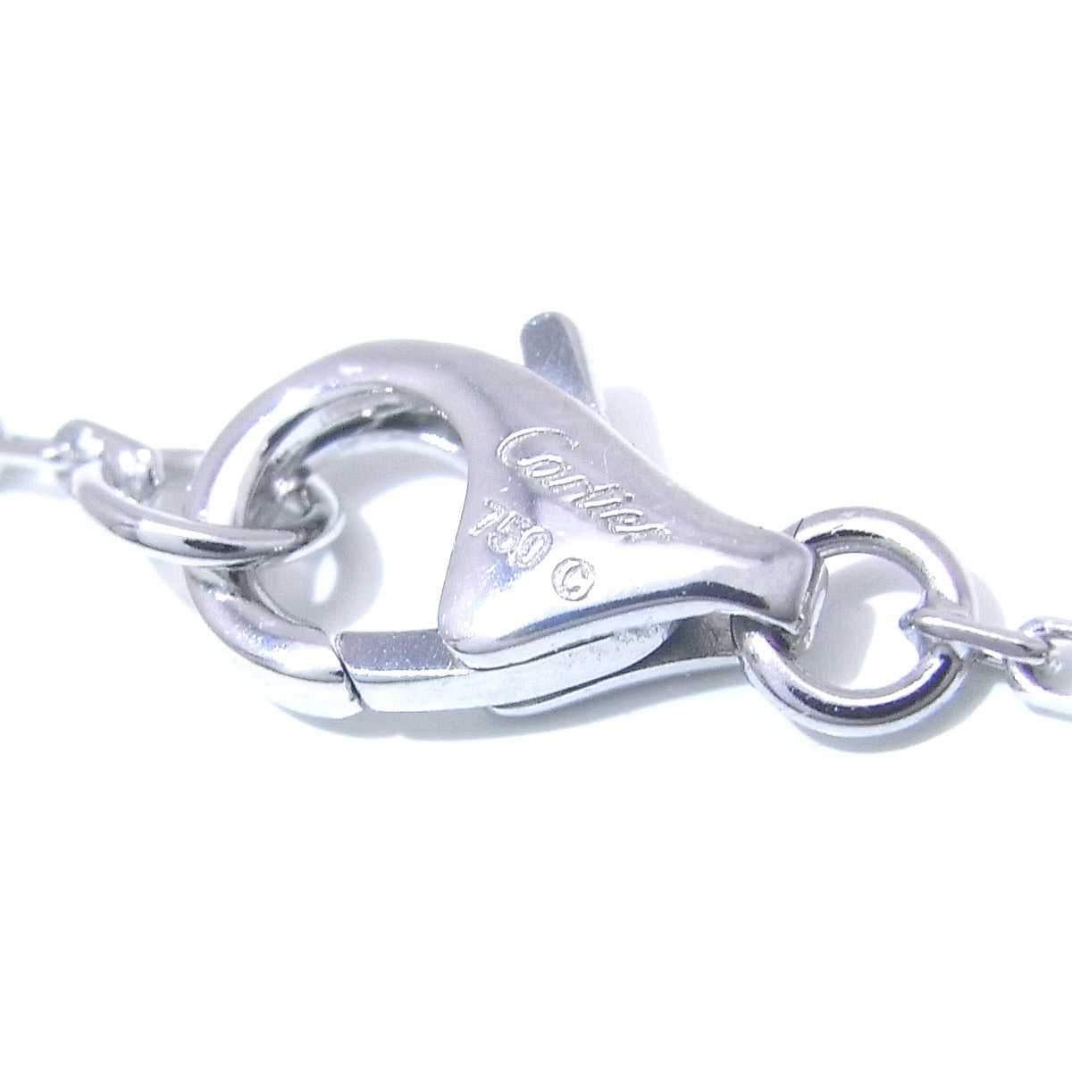 Cartier Diamond 18KT White Gold Entrelaces Pendant Necklace