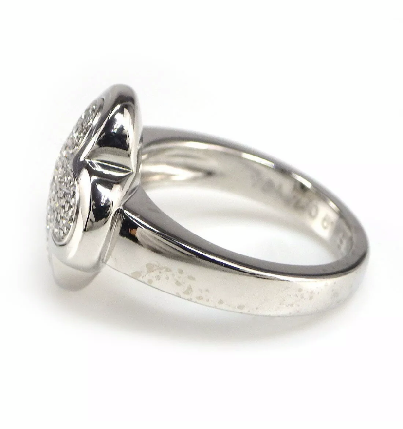 Van Cleef & Arpels VCA Diamond Pure Alhambra Ring Sz 5.5