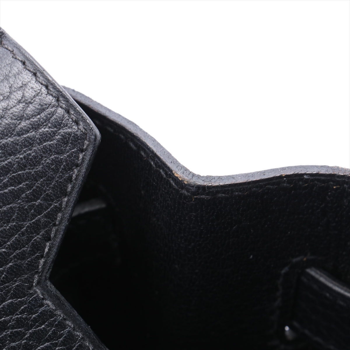 Hermès Birkin 30 Black Pebbled Leather Gold Harware