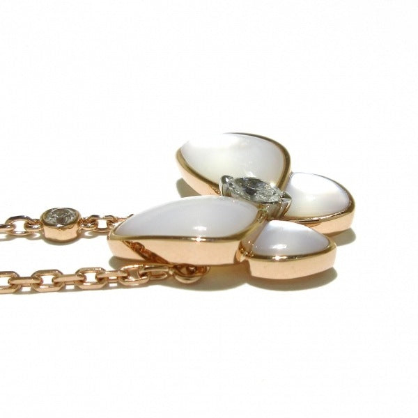 Van Cleef & Arpels Two Butterfly Diamond Rose Gold Necklace