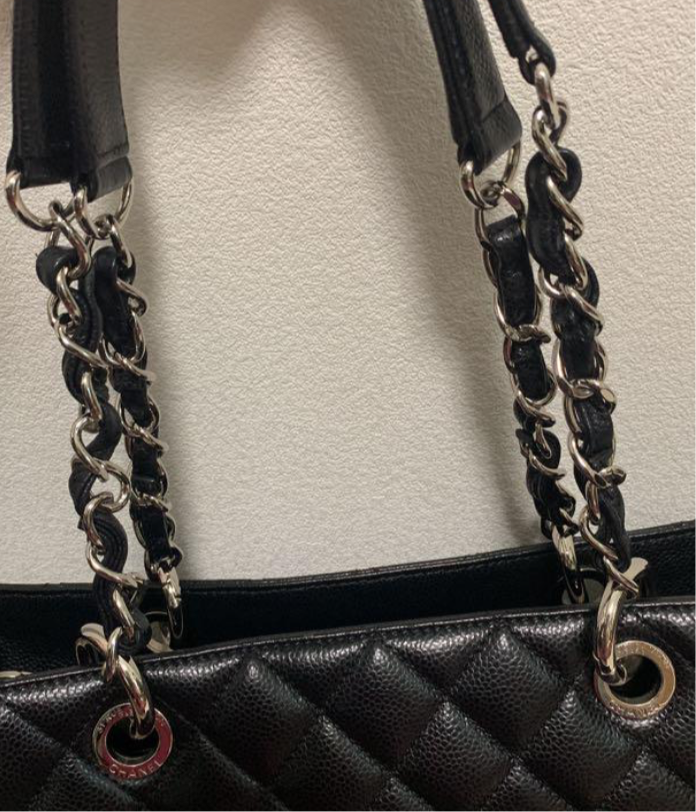 CHANEL GST Grand Shopper Tote Caviar Silver Hardware Shoulder Bag