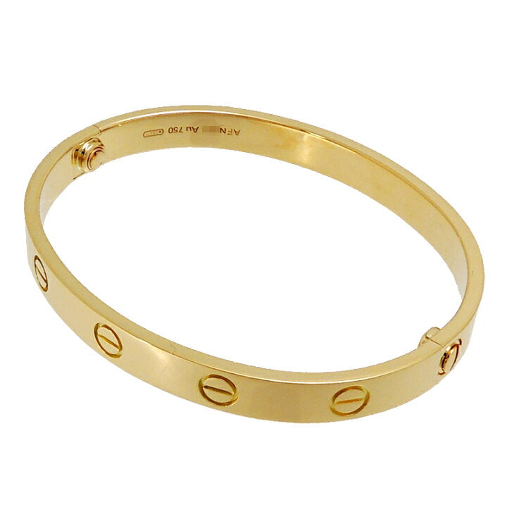 Cartier 18KT Yellow Gold Love Bracelet New Screw System~ Size #16