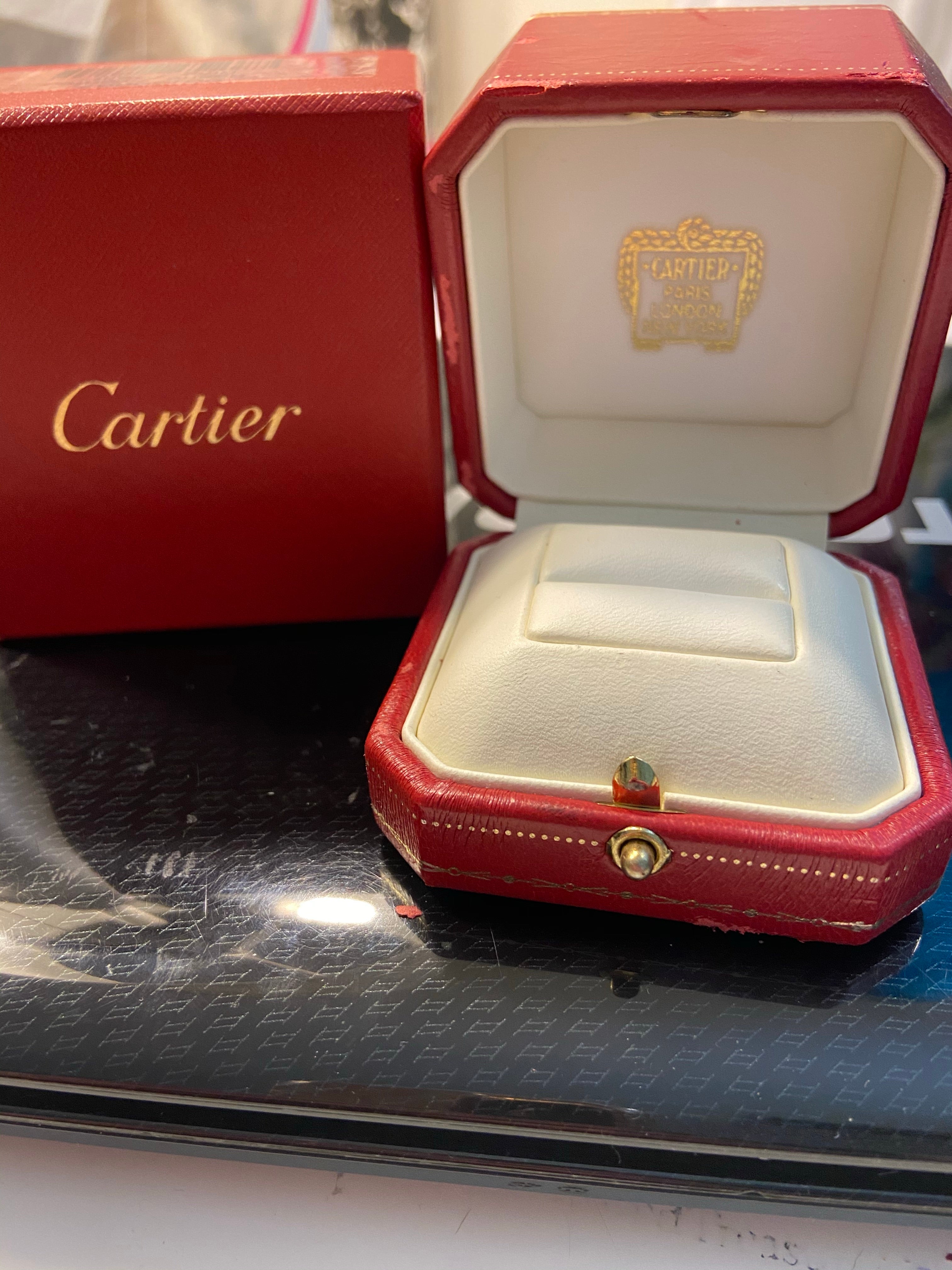 Cartier 1P Diamond Mini Wedding Love Ring 18KT White Gold #53