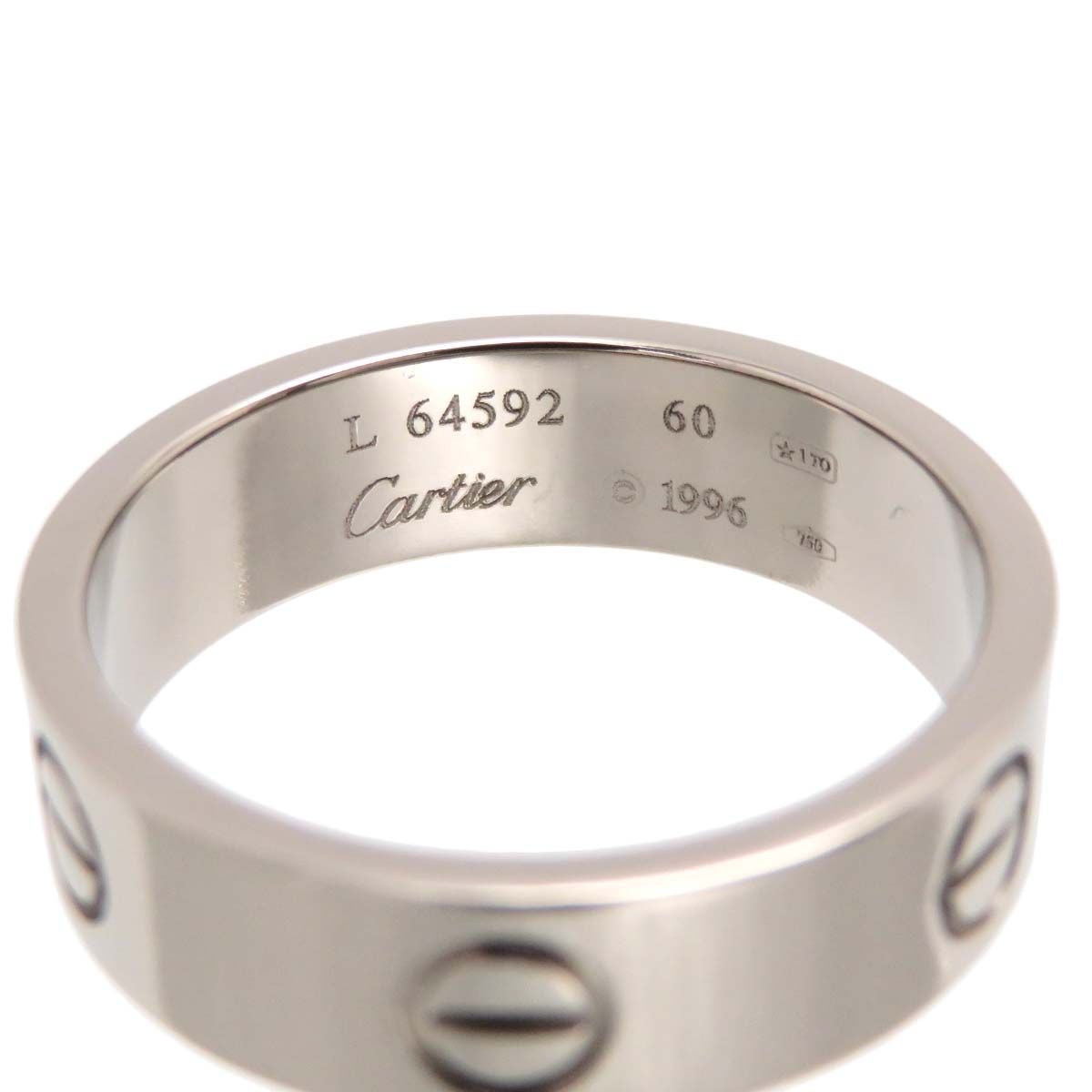 Cartier Love Ring 18KT White Gold #60/ US 9