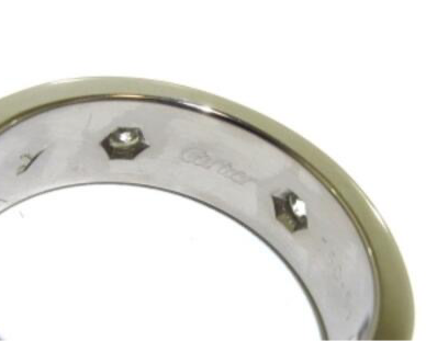 Sale! Cartier Full Diamond Love Ring 18KT White Gold #51/ US 5.5