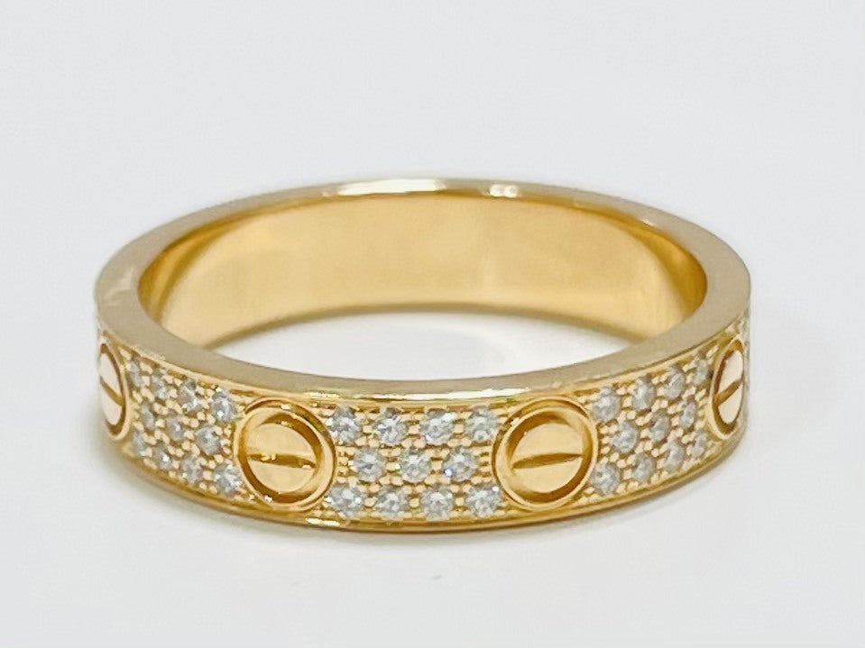 Cartier Diamond-Paved Wedding Love Ring, Size #49