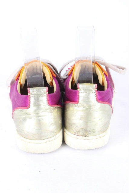 Christian Louboutin Red Bottom Pink Spike Sneakers