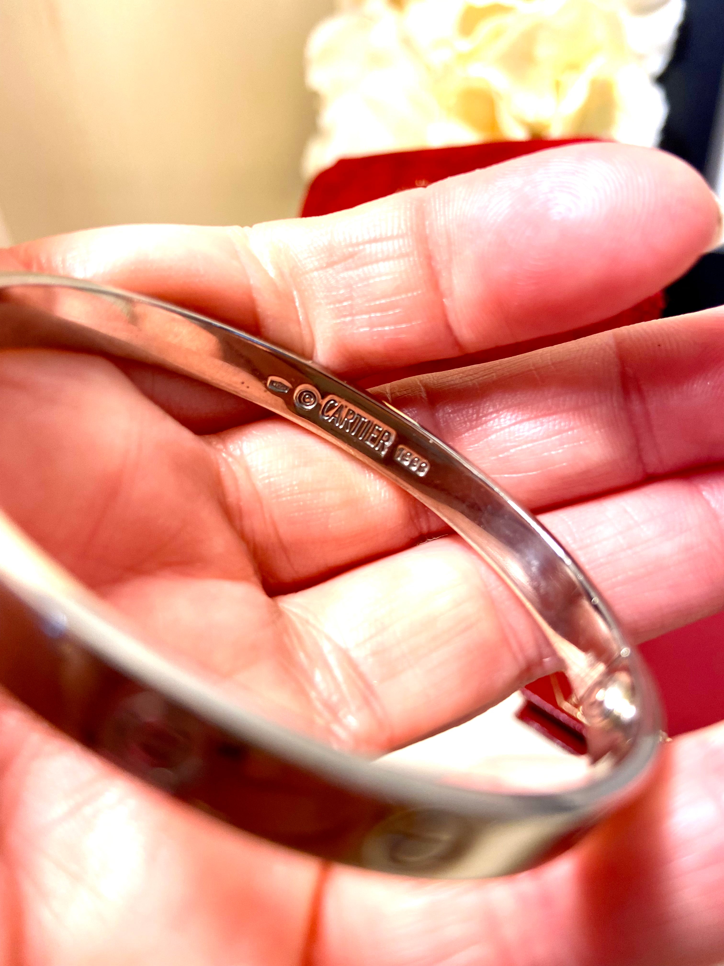 Cartier 18Kt White Gold Love Bracelet, Size 16