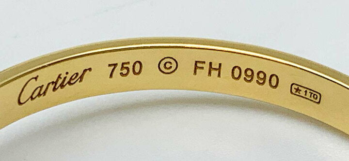 Cartier 18KT Yellow Gold Large Love Hoop Earrings