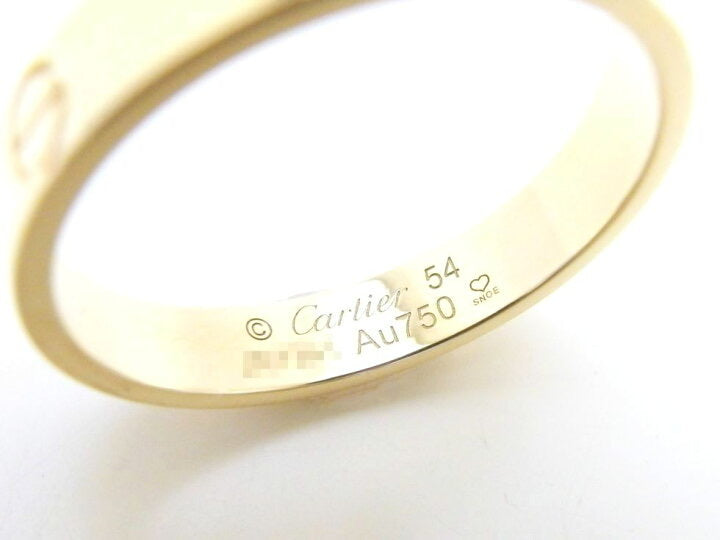 Cartier Wedding (Mini) Love Ring 18KT Yellow Gold Size 54/ 6.5