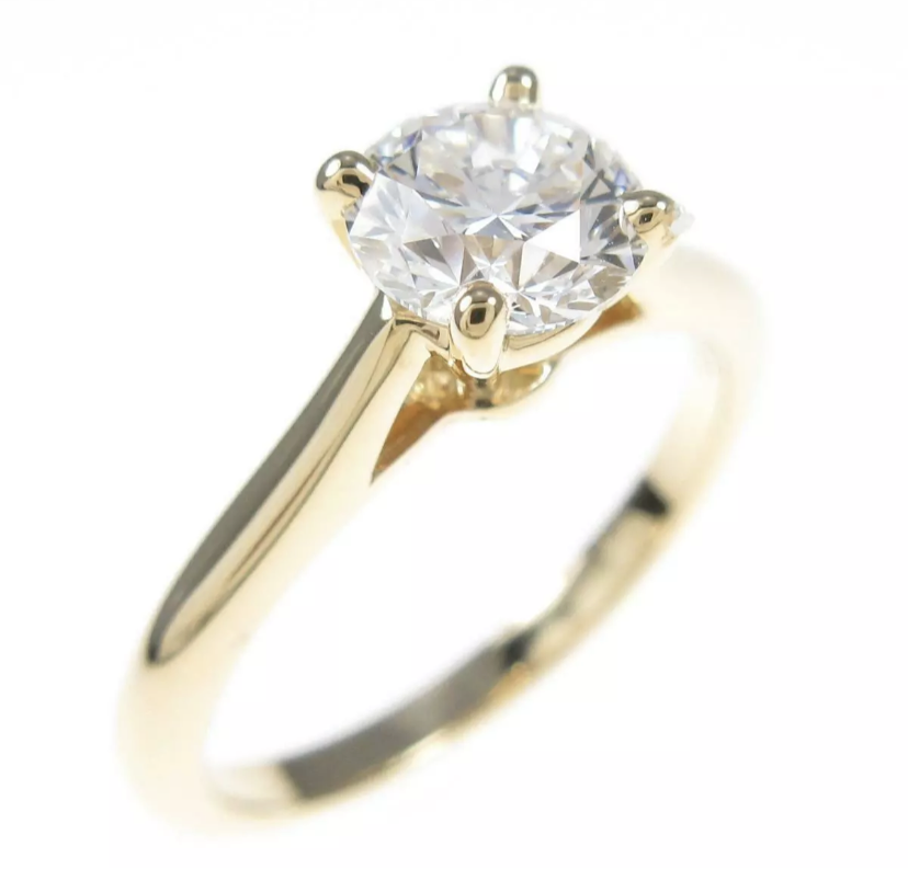 Cartier VVS1 0.81ct Diamond 1895 Solitaire Engagement/ Wedding Ring Sz 5.5