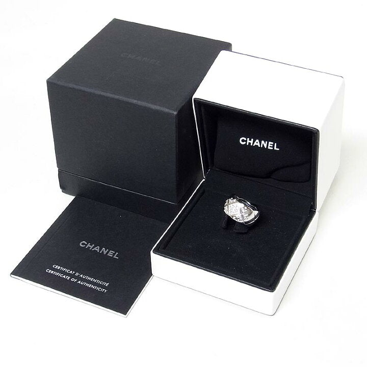 CHANEL Diamond Large CoCo Crush Gold Ring, Size 5