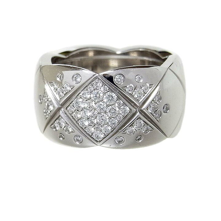 CHANEL Diamond Large CoCo Crush Gold Ring, Size 5