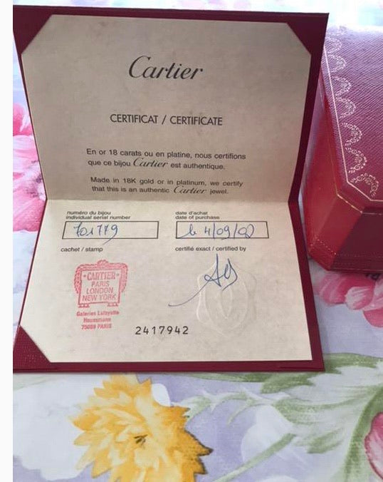 Cartier Love Bracelet 18KT Yellow Gold Size 17