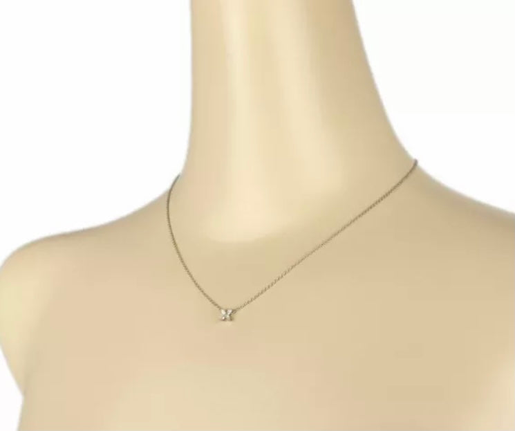 Tiffany & Co. Diamond Pt950 Platinum Mini Victoria Necklace