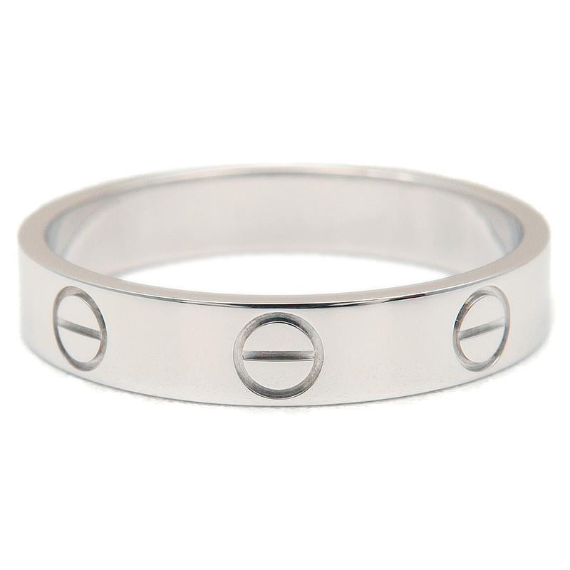 Cartier Mini Wedding Love Ring 18KT White Gold #53/ US 6 1/4
