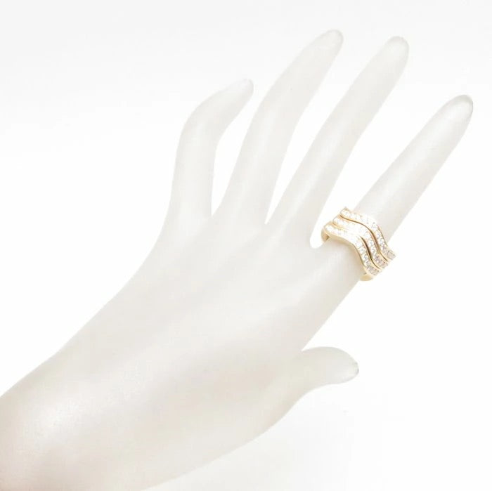 Cartier Diamond 18KT Yellow Gold Neptune Ring Size 6