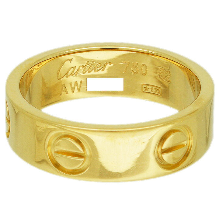 Cartier 18Kt Yellow Gold Love Ring Size 52