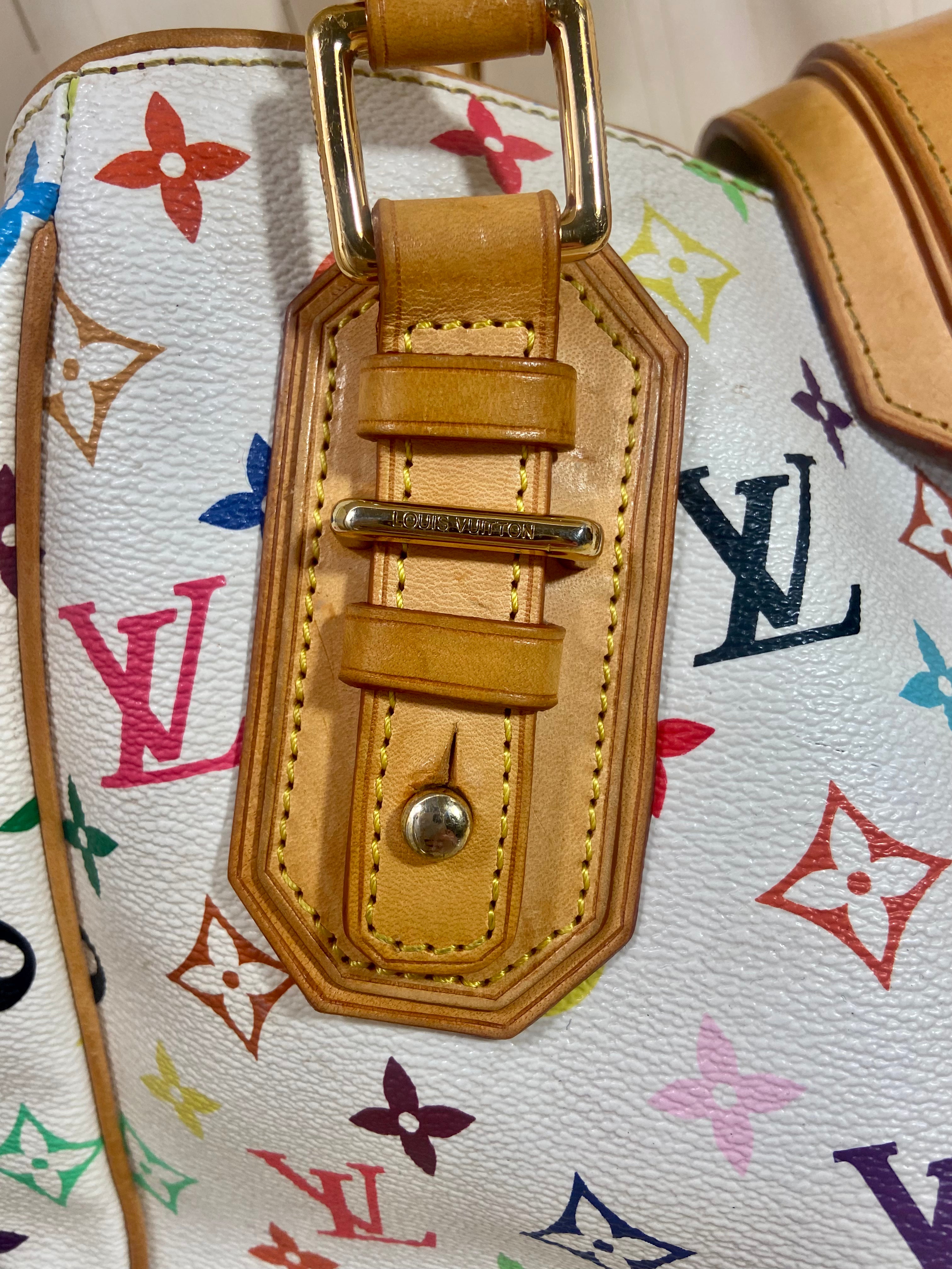 Louis Vuitton Murakami Multicolor Monogram Canvas Greeta Handbag