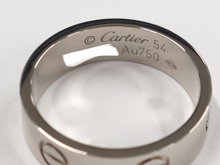 Cartier Love 18KT White Gold Ring #54 / US 6.5