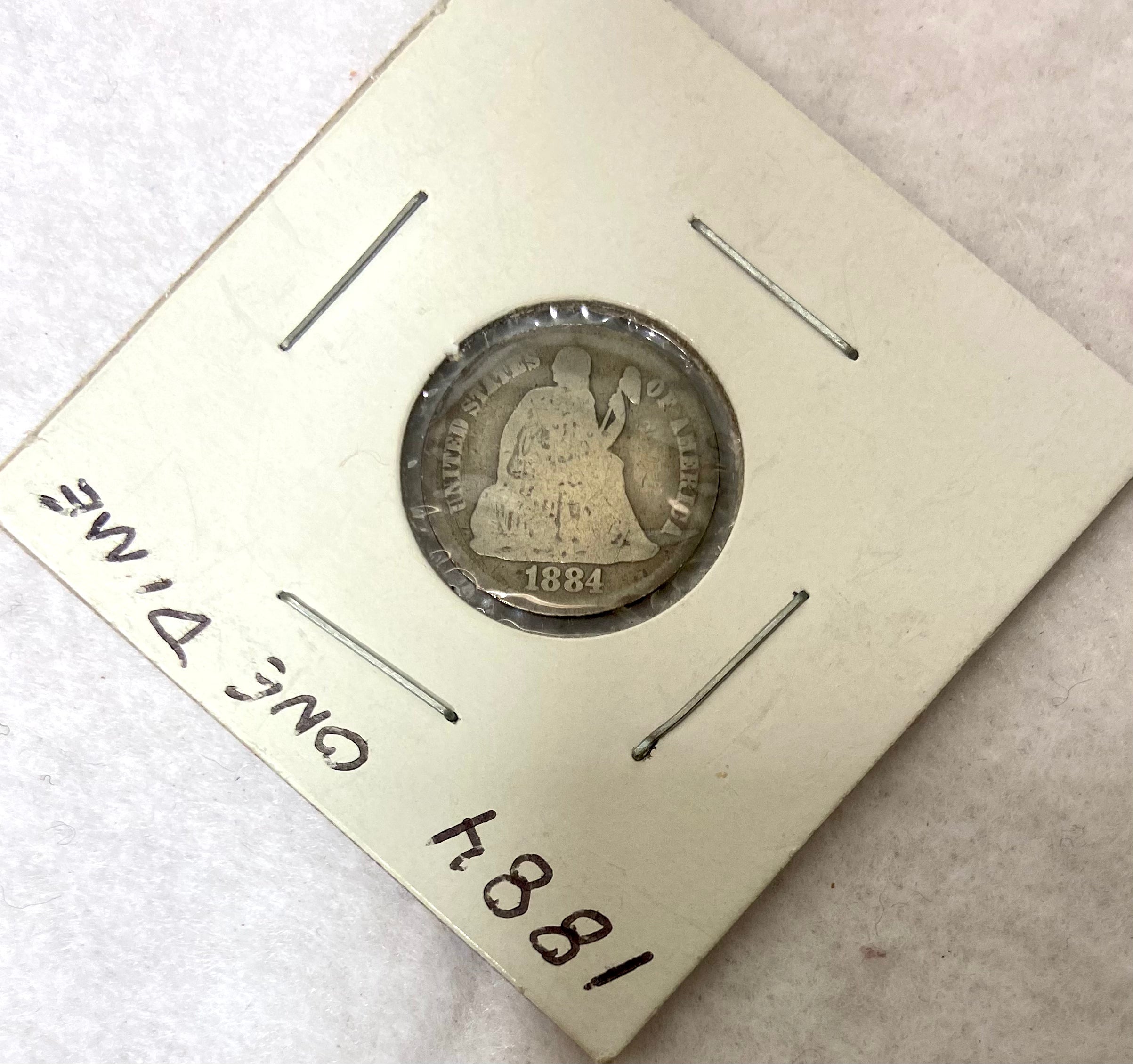 Rare 1884 Silver Seated Liberty Dime Philadelphia Mint Misc