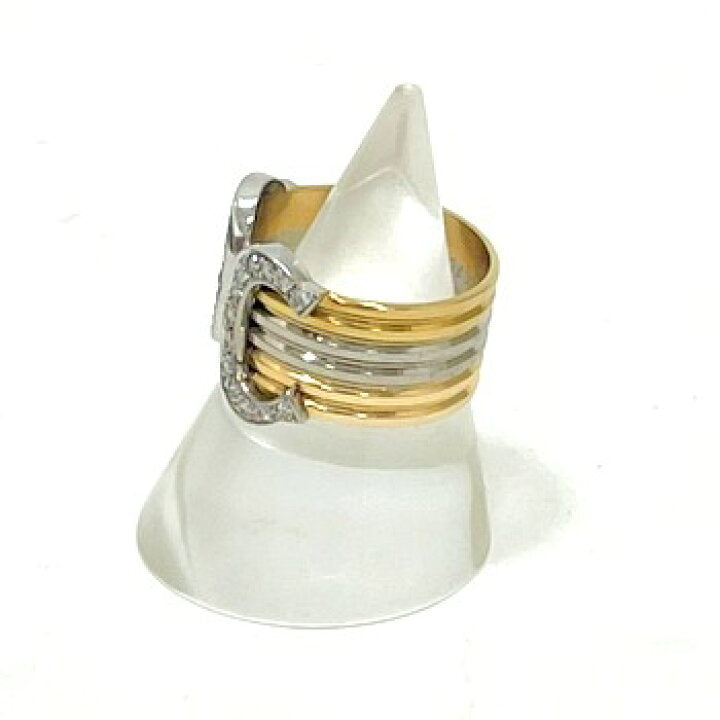 Cartier 2C Diamond Wide Trinity 18Kt Gold Ring